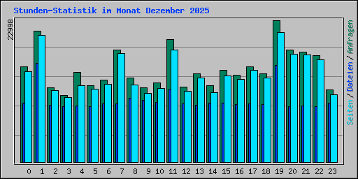 Stunden-Statistik im Monat Dezember 2025