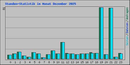 Stunden-Statistik im Monat Dezember 2025