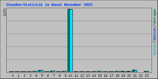Stunden-Statistik im Monat November 2025